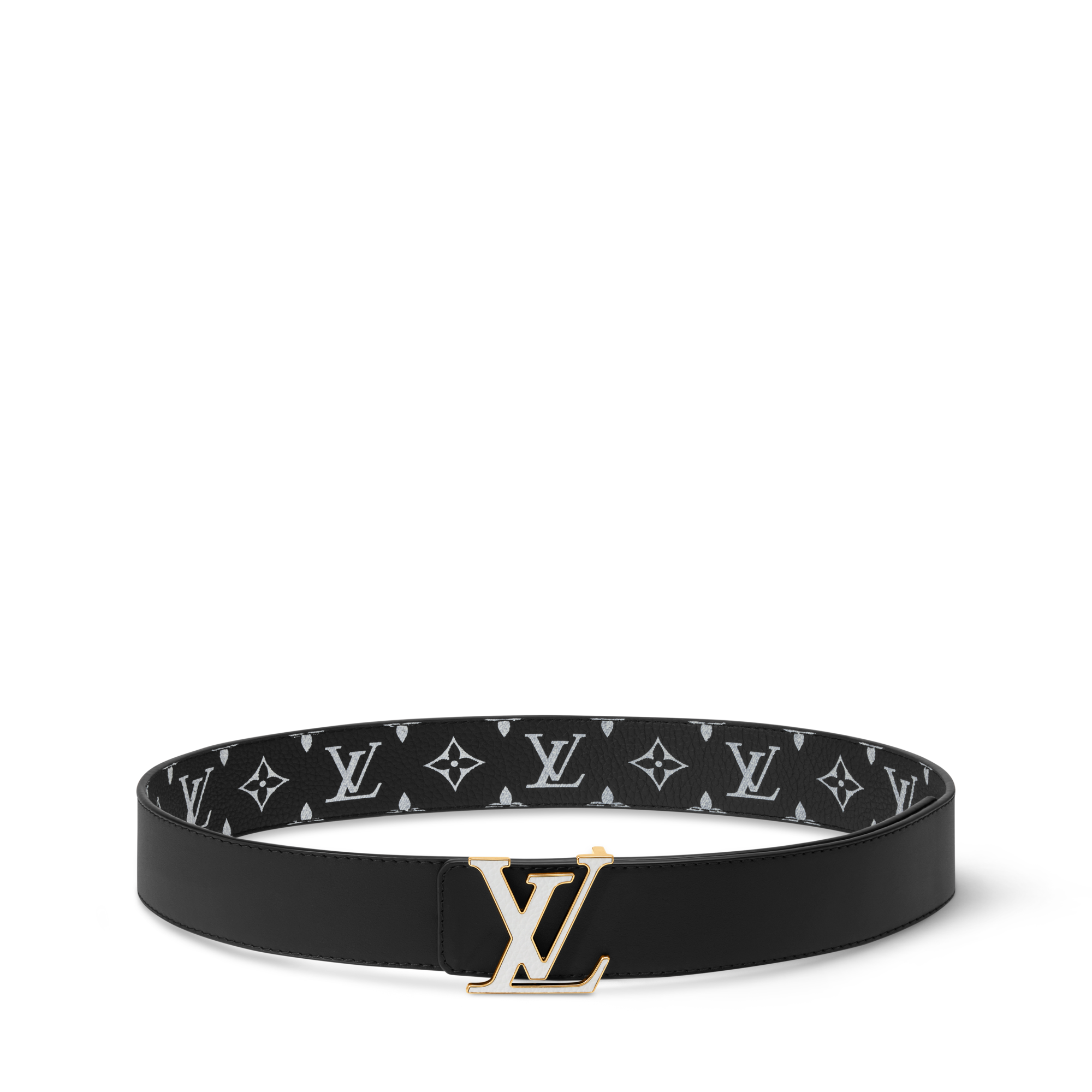 ベルト・LV イニシャル モノグラム グロウ イン ザ ダーク 40MM